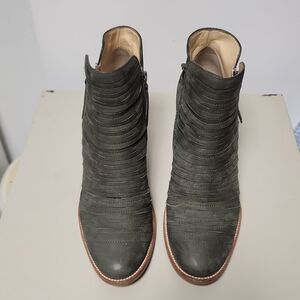 Paul Green Dark Green Ankle Boots